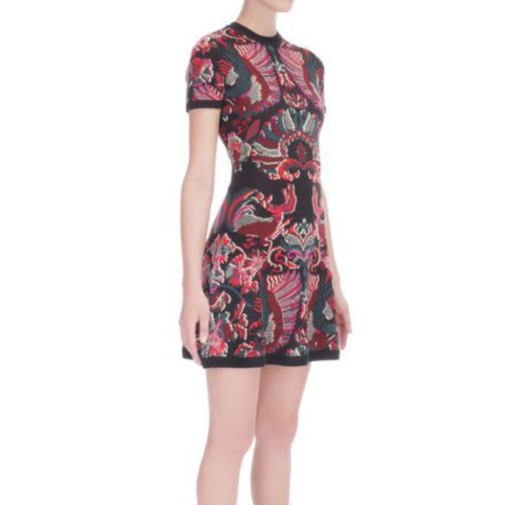 MCQ Intarsia Wool Printed Dress